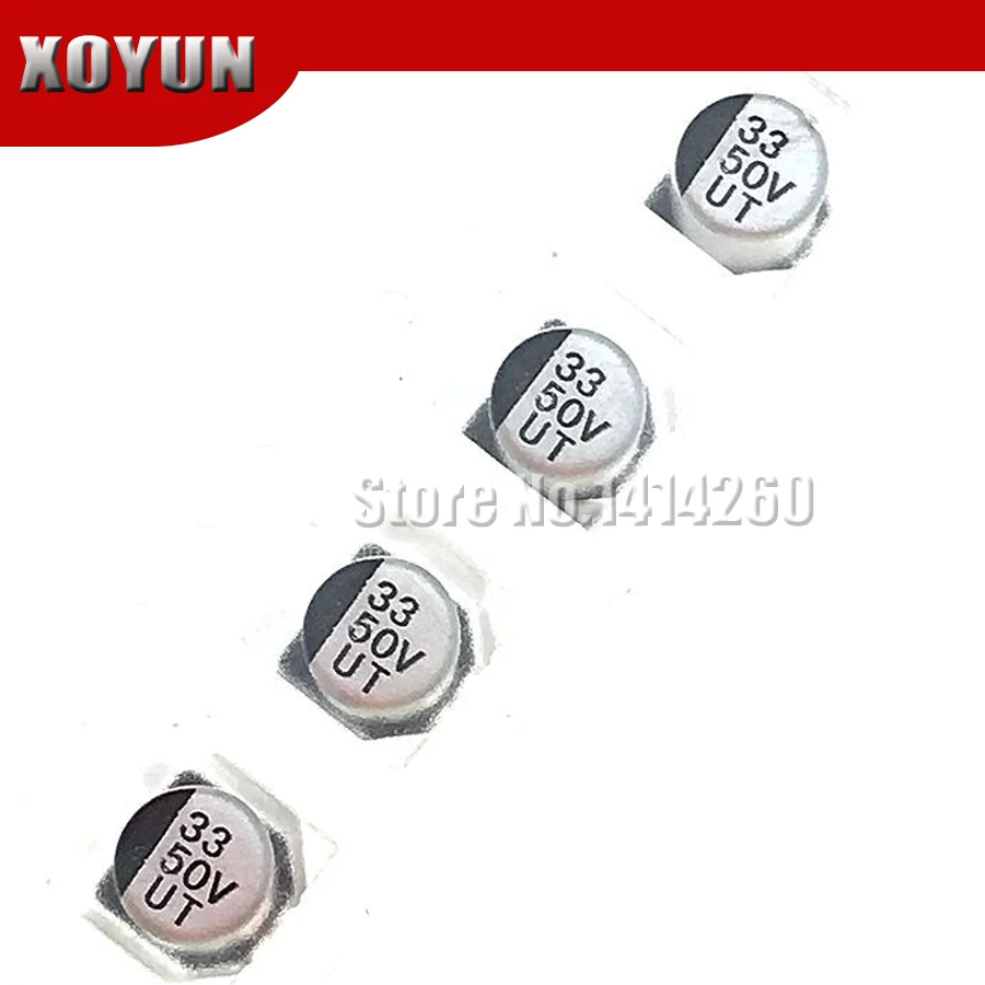 10PCS Electrolytic capacitor 50V33UF 6.3*7.7mm SMD aluminum electrolytic capacitor 33uf 50v
10PCS Electrolytic capacitor 50V33UF 6.3*7.7mm SMD aluminum electrolytic capacitor 33uf 50v