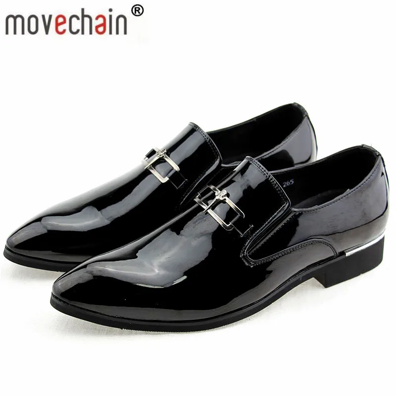 Men's Fashion Patent Leather Slip-On Dress Business Shoes Loafers Mens Casual Moccasins Man Party Wedding Flats EU Sizes 38-45
Men's Fashion Patent Leather Slip-On Dress Business Shoes Loafers Mens Casual Moccasins Man Party Wedding Flats EU Sizes 38-45