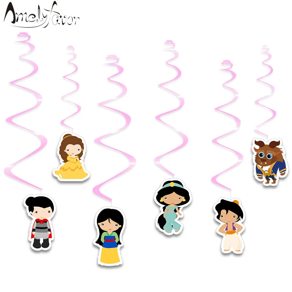 Princess Theme Ceiling Hanging Swirl Decoration Princess Series 4 Prince Jasmine Couples Cutout Event Party Decorations Supplies
Princess Theme Ceiling Hanging Swirl Decoration Princess Series 4 Prince Jasmine Couples Cutout Event Party Decorations Supplies