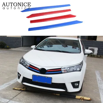 4pcs Euro Chrome Front Grille grill Trim Cover Molding fit for toyota Corolla 2014 2015 2016 Baking varnish ABS 
4pcs Euro Chrome Front Grille grill Trim Cover Molding fit for toyota Corolla 2014 2015 2016 Baking varnish ABS