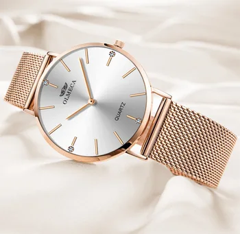 OLMECA Women Watches Diamonds Small Dial Relogio Feminino Milanese Mesh Band Fashion Quartz Dress Rose Gold Alloy Wristwatches
OLMECA Women Watches Diamonds Small Dial Relogio Feminino Milanese Mesh Band Fashion Quartz Dress Rose Gold Alloy Wristwatches