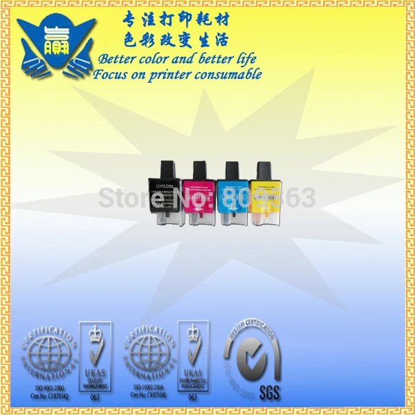 High quality Compatible ink cartridge for brother LC09 LC41 LC47 LC900 LC950 use for DCP 11C/310CN MFC210C/215C
High quality Compatible ink cartridge for brother LC09 LC41 LC47 LC900 LC950 use for DCP 11C/310CN MFC210C/215C
