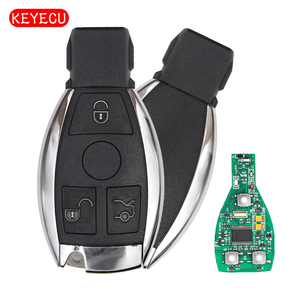 

Keyecu Smart Key 3 Buttons 315MHz/433MHz for Mercedes Benz Auto Remote Key Support NEC And BGA 2000+ Year