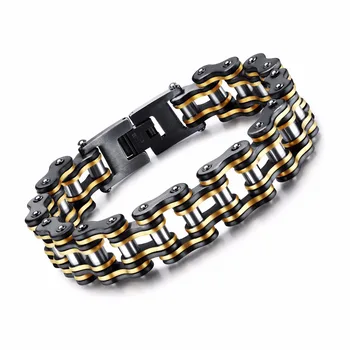 Men Bike Chain Bracelet Stainless Steel Biker Bicycle Motorcycle Link Chain Punk Heavy Jewelry 15mm Wide Dropshiping GS877
Men Bike Chain Bracelet Stainless Steel Biker Bicycle Motorcycle Link Chain Punk Heavy Jewelry 15mm Wide Dropshiping GS877