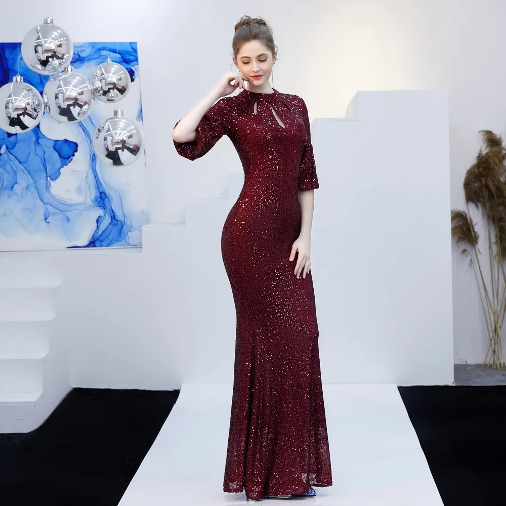 2019 Winter Elegant Long Party Dress Women Sexy Vintage Sequin Bodycon Dress Wedding Gown Red Maxi Dress Vestidos Robe femme
2019 Winter Elegant Long Party Dress Women Sexy Vintage Sequin Bodycon Dress Wedding Gown Red Maxi Dress Vestidos Robe femme
