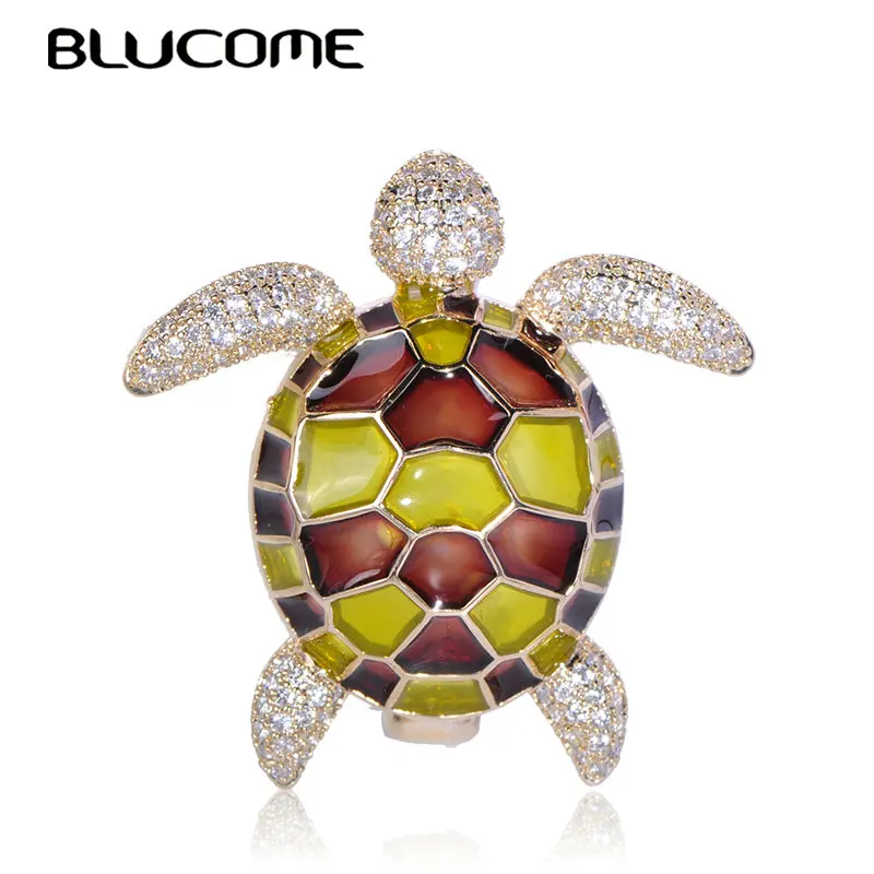 Blucome Cute Animal Turtle Brooch Zircon Copper Enamel Jewelry Pins Women Boy Girls Children Collar Scarf Clothes Accessories
Blucome Cute Animal Turtle Brooch Zircon Copper Enamel Jewelry Pins Women Boy Girls Children Collar Scarf Clothes Accessories