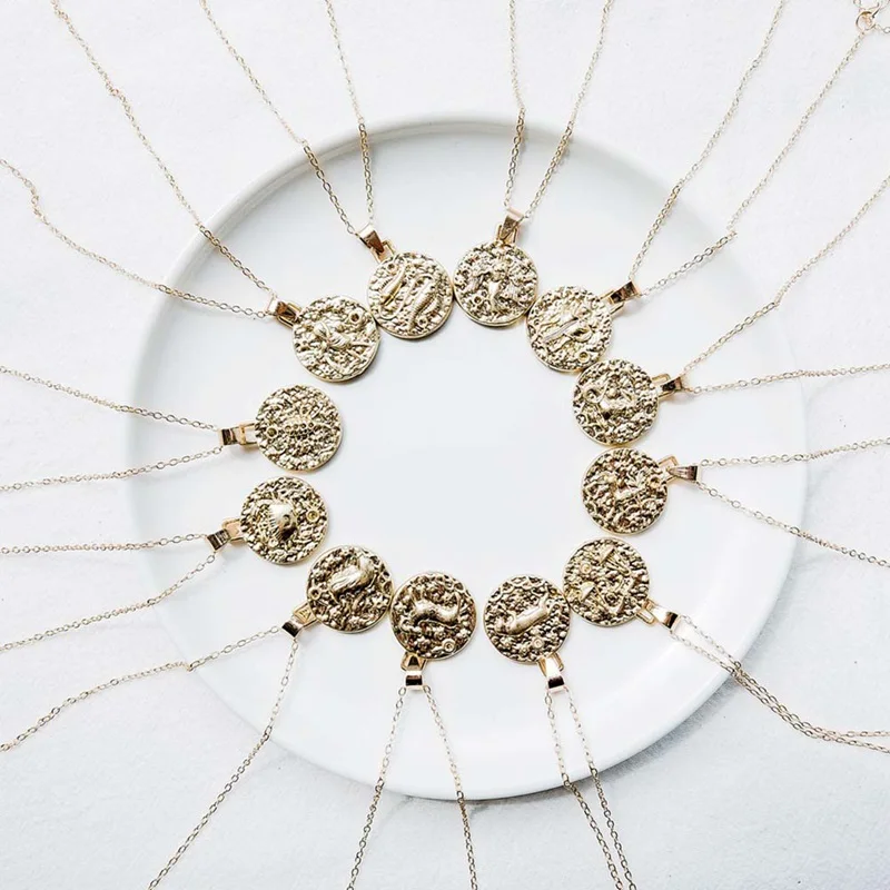 1 PCS Vintage Zodiac Sign Necklace 12 Constellation Pendant Necklace Zodiac Sign Necklace Jewelry Birthday Gifts For Women Girl
1 PCS Vintage Zodiac Sign Necklace 12 Constellation Pendant Necklace Zodiac Sign Necklace Jewelry Birthday Gifts For Women Girl