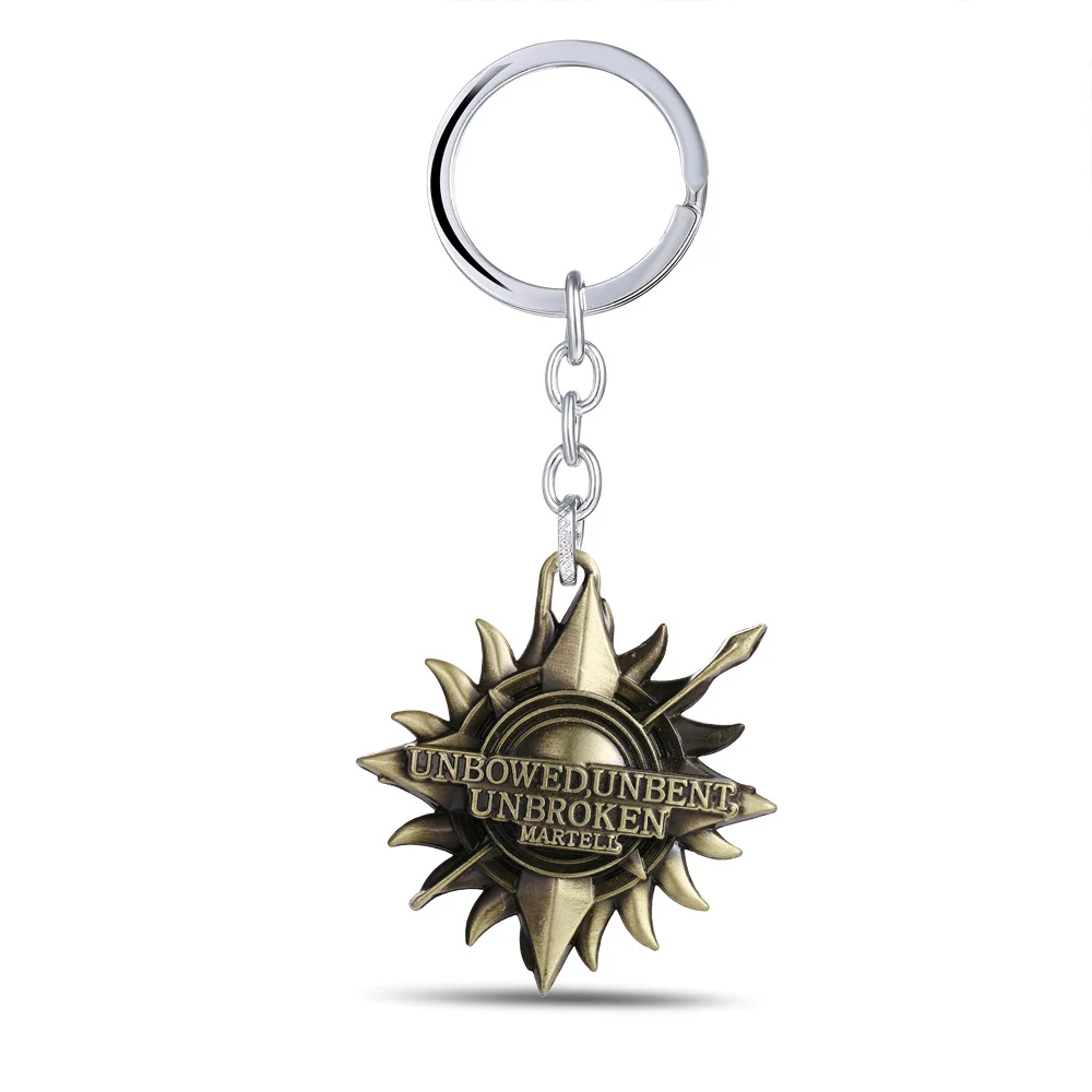 Game Of Thrones Keychain Pendants Figure House Martell Keyring Key Ring Holder for Car Souvenirs Cosplay Accessories Figures Toy
Game Of Thrones Keychain Pendants Figure House Martell Keyring Key Ring Holder for Car Souvenirs Cosplay Accessories Figures Toy