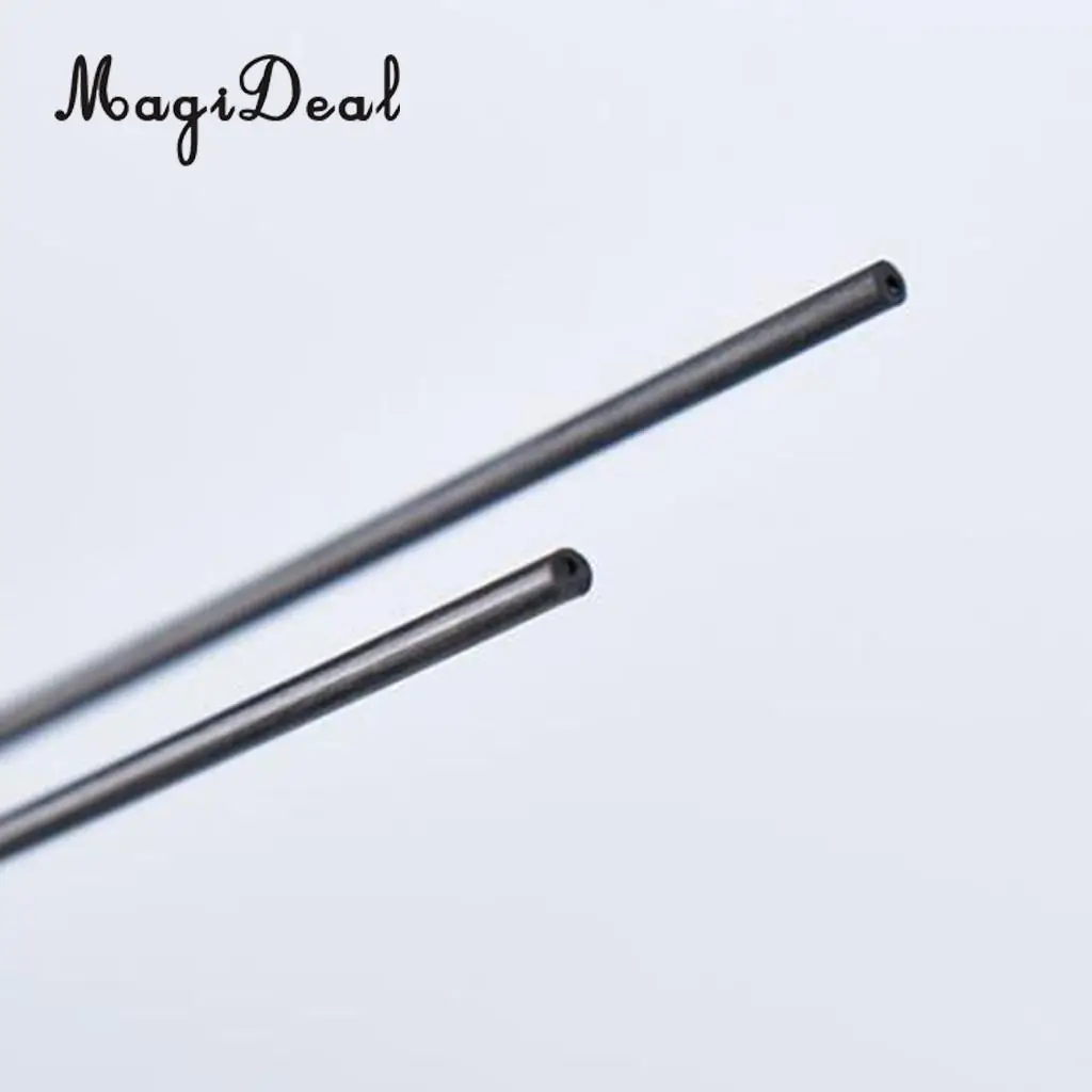 5Pcs/Pack Black Carbon Fiber Tube Rods Glossy Surface Sand Table Making Accessory for RC Airplane Lights Rack Sports Equipment