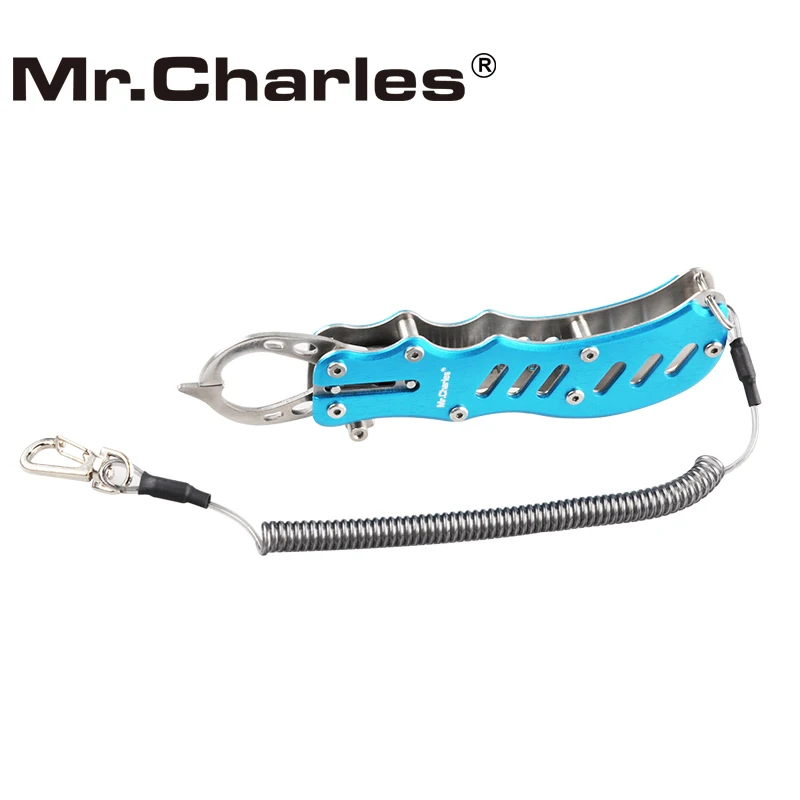 

Mr.charles 304 stainless steel fish grip pliers-BLUE 171mm Control fish pliers