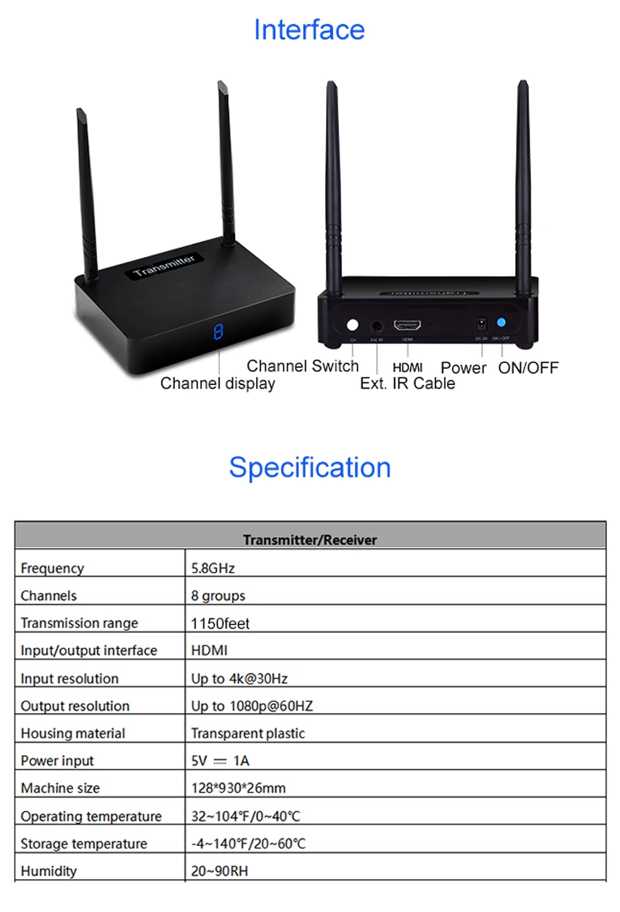 Meay H585 Wireless AV Tranmitter (19)