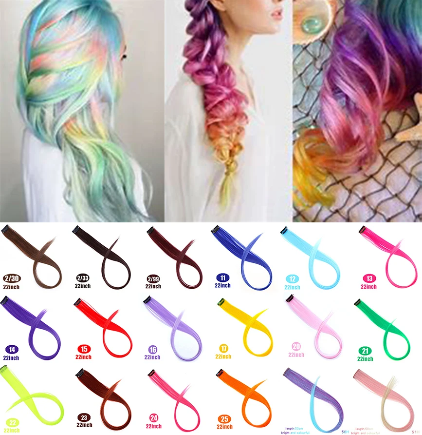 MSTN Fashion Women Multi-colors Hairpiece Straight Hair Color Clip Hair Piece Extensions Hair Pieces Clip In Hair Extensions
MSTN Fashion Women Multi-colors Hairpiece Straight Hair Color Clip Hair Piece Extensions Hair Pieces Clip In Hair Extensions