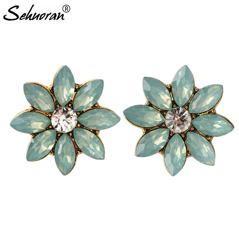 Sehuoran Luxury Stud Earrings Opal Stone Women Fashion Retro Crystal Trendy Wedding Jewelry For Women Mili-Colors 2017 New Style
Sehuoran Luxury Stud Earrings Opal Stone Women Fashion Retro Crystal Trendy Wedding Jewelry For Women Mili-Colors 2017 New Style