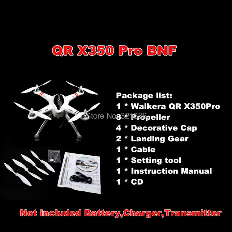 NEW 2014 Upgrade Version WALKERA QR X350 Pro GPS Drone 6CH Brushless UFO DEVO F7 Transmitter RC Helicopter Quadcopter For Gopro | Игрушки и