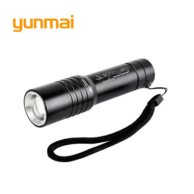 

Waterproof NEW xm-l t6 Led Diving Torch Underwater light lanterna led 50 meters Dive flashlight use 18650 Battery