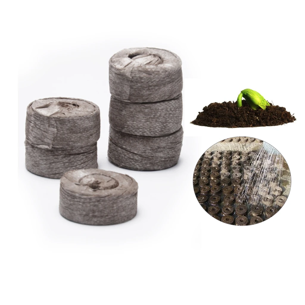 100pcs 30mm Peat Pellets Seed Starting Plugs Seeds Starter Round Pallet Seedling Soil Block Garden Flower Planting Pellet
100pcs 30mm Peat Pellets Seed Starting Plugs Seeds Starter Round Pallet Seedling Soil Block Garden Flower Planting Pellet