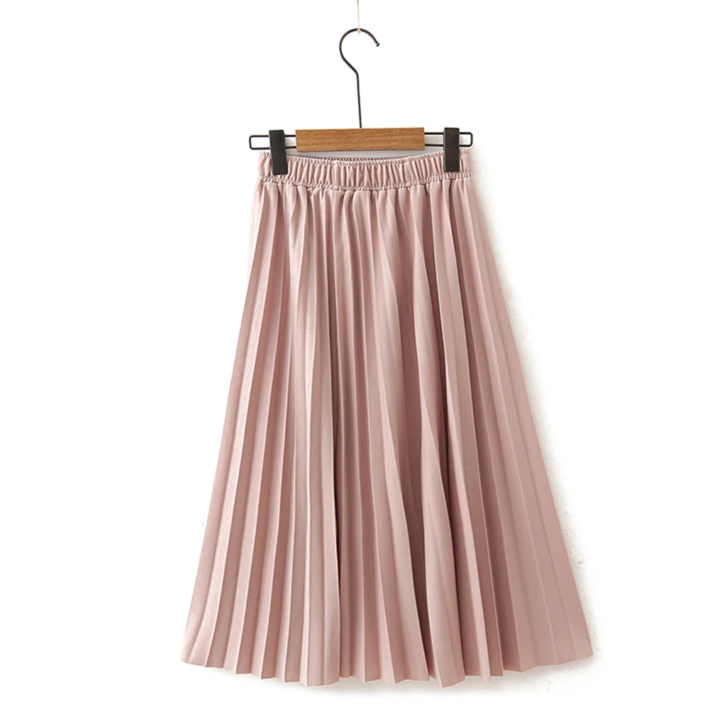 Spring Summer Women High Waist pink Skirt Solid Color Pleated Skirt Women Causal Midi Skirts faldas mujer moda 2019 skirts
Spring Summer Women High Waist pink Skirt Solid Color Pleated Skirt Women Causal Midi Skirts faldas mujer moda 2019 skirts