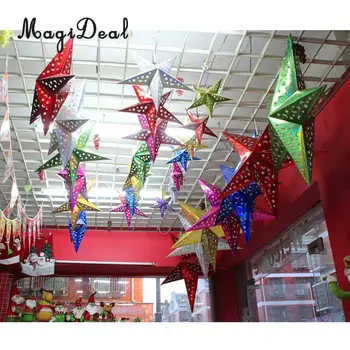 MagiDeal New 30cm 10Pcs Shiny Star Paper Lampshade Lanterns Party Decorative Craft for Wedding Home Xmas Hanging Decor Colorful
MagiDeal New 30cm 10Pcs Shiny Star Paper Lampshade Lanterns Party Decorative Craft for Wedding Home Xmas Hanging Decor Colorful