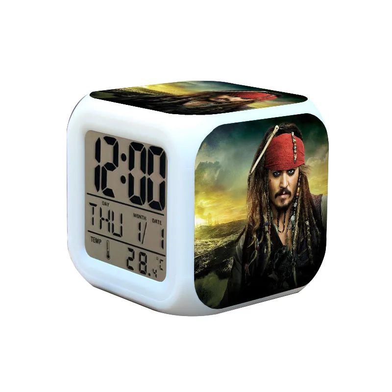 Bedroom Color Flash Lamp LED Alarm Clock Pirates of the Caribbean Digital Clocks reloj despertador Luminous Watch Kids Toys
Bedroom Color Flash Lamp LED Alarm Clock Pirates of the Caribbean Digital Clocks reloj despertador Luminous Watch Kids Toys