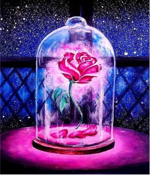 DIY full square Diamond 5D Diamond painting Red Rose Flower Embroidery Cross Stitch 3D Rhinestone mosaic