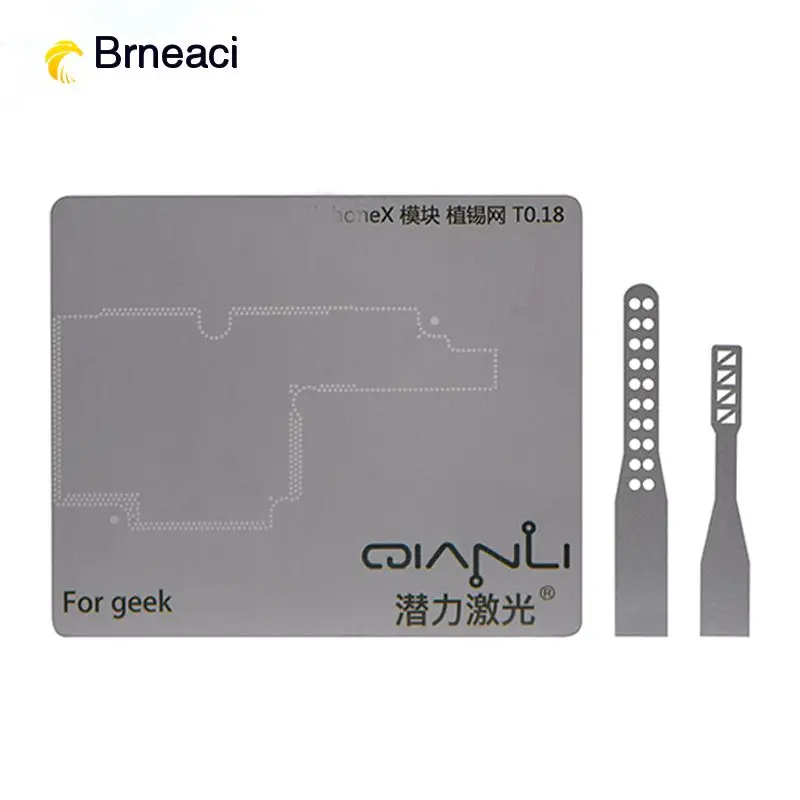 Brneaci for iPhoneX Module Positioning Stencil Square hole under the Microscope BGA tools | Инструменты