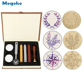 Mogoko Vintage Sealing Wax Stamps With Seal Wax Sticks without Wicks Spoon Candles Kit Olive Wreath/Rosemary/Vintage Compass
Mogoko Vintage Sealing Wax Stamps With Seal Wax Sticks without Wicks Spoon Candles Kit Olive Wreath/Rosemary/Vintage Compass