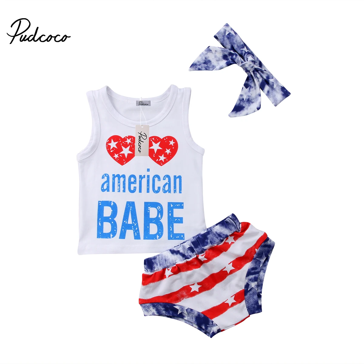 2018 Brand New Infant Toddler Kids Baby Boy Girl Cotton Romper American Flag Pants Headband Clothes 3Pcs Casual Outfit Set 0-4T
2018 Brand New Infant Toddler Kids Baby Boy Girl Cotton Romper American Flag Pants Headband Clothes 3Pcs Casual Outfit Set 0-4T