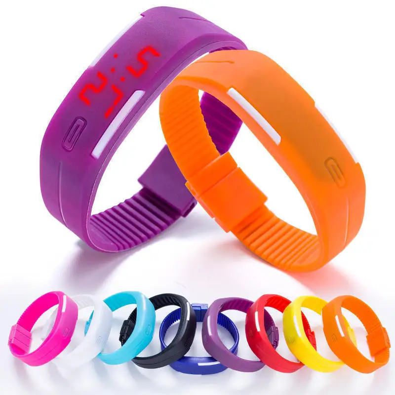 Watch Sports LED Watches Candy Color Silicone Rubber Touch Screen Digital Watches Waterproof
Watch Sports LED Watches Candy Color Silicone Rubber Touch Screen Digital Watches Waterproof