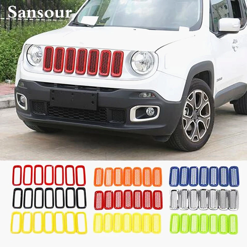 ABS Honeycomb Insert Trim Front Mesh Grille Cover Front Grille Trim Ring Insert Cover for Jeep Renegade 2015 2016 2017 2018
ABS Honeycomb Insert Trim Front Mesh Grille Cover Front Grille Trim Ring Insert Cover for Jeep Renegade 2015 2016 2017 2018