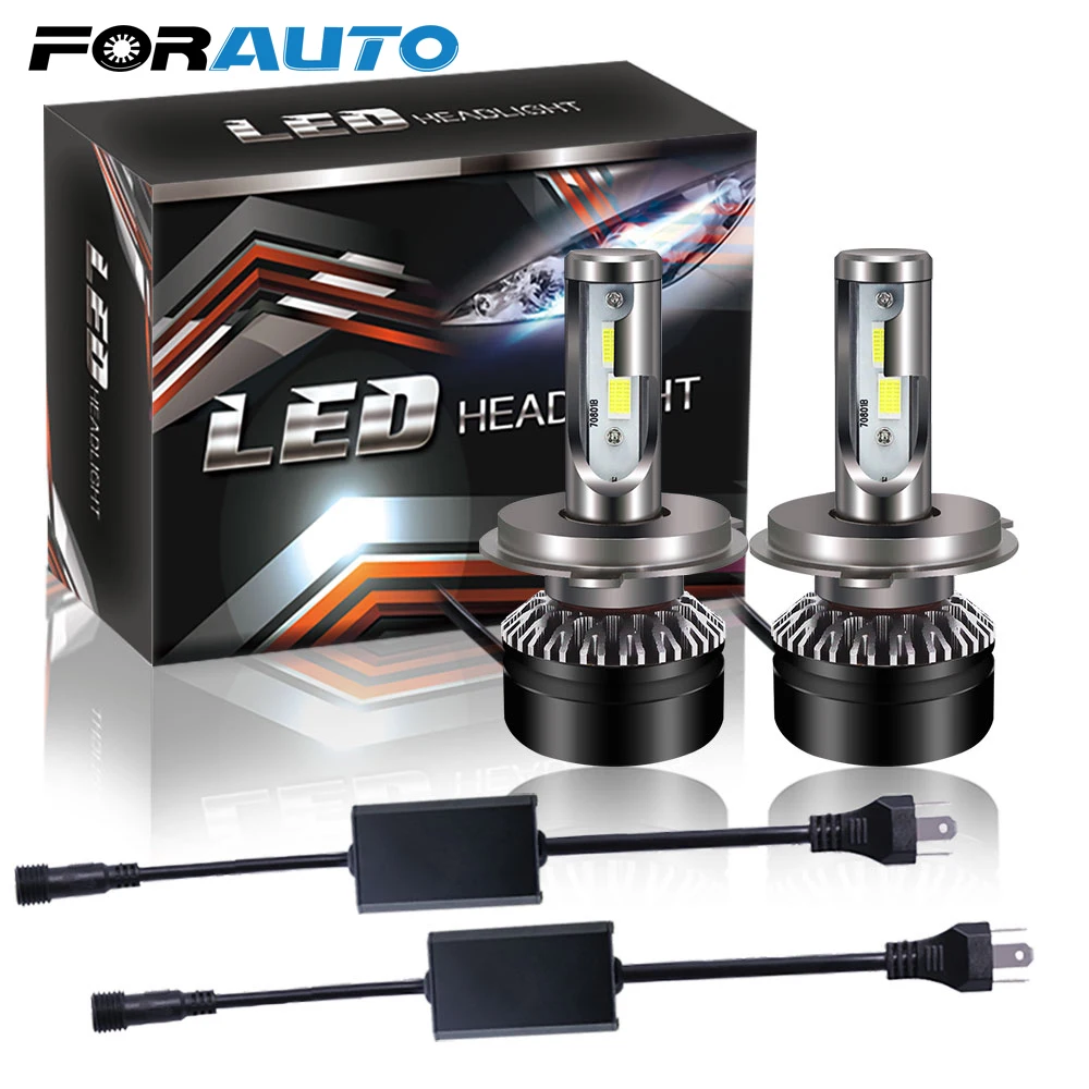 FORAUTO 2pcs H4 LED Car Light Hi-Lo Beam 10000lm Headlight Blub 12V 60W/set Auto Fog Lamp Headlamp Hight Brightness Car Styling
FORAUTO 2pcs H4 LED Car Light Hi-Lo Beam 10000lm Headlight Blub 12V 60W/set Auto Fog Lamp Headlamp Hight Brightness Car Styling