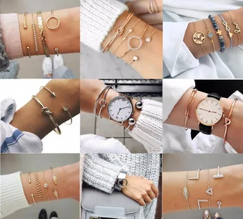 20 Design Mix 5PCS/Set Heart Map Charm Bracelets Set For Women Boho Vintage Stone Leather Chain Bracelet Party Jewelry Wholesale
20 Design Mix 5PCS/Set Heart Map Charm Bracelets Set For Women Boho Vintage Stone Leather Chain Bracelet Party Jewelry Wholesale