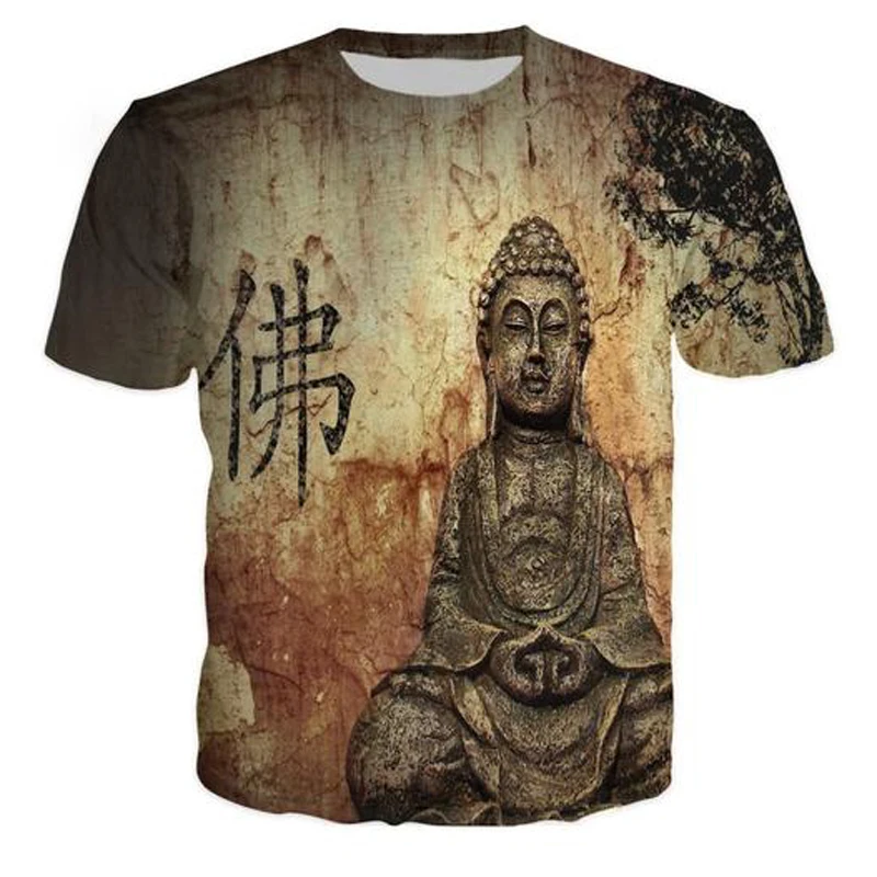 ONSEME забавное пиво буквы времени футболки с религиозным принтом Будды