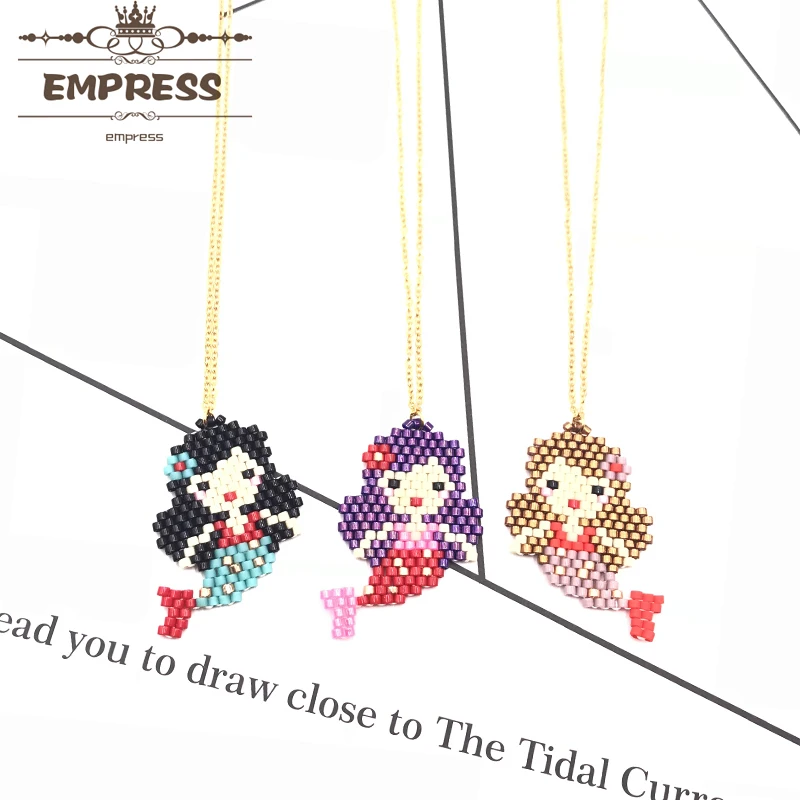 2018 Empress New Fashion Sweet Mermaid Tail Beautiful Girls Boho Necklace Handmade Miyuki Glass Beads Crystal Thin Chain Choker
2018 Empress New Fashion Sweet Mermaid Tail Beautiful Girls Boho Necklace Handmade Miyuki Glass Beads Crystal Thin Chain Choker