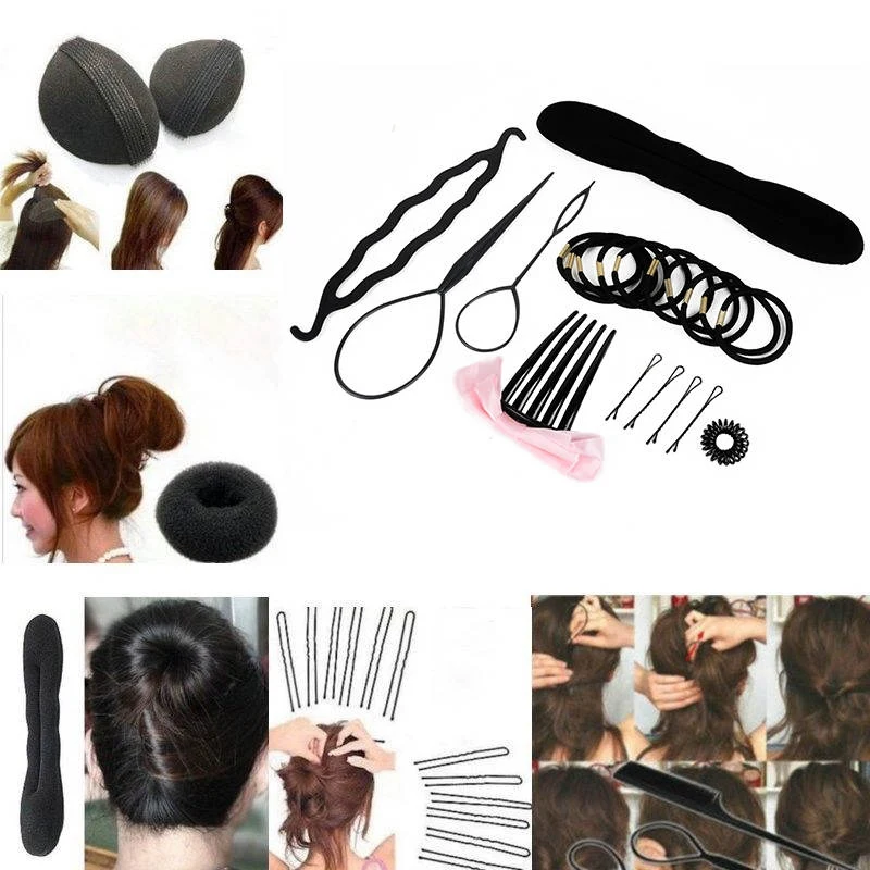 8Pcs Women Headwear Barrettes Hairgrips Headbands Hair Bun Set Donut Pull Hair Pin Clip Comb Maker Girls Hair Accessory
8Pcs Women Headwear Barrettes Hairgrips Headbands Hair Bun Set Donut Pull Hair Pin Clip Comb Maker Girls Hair Accessory