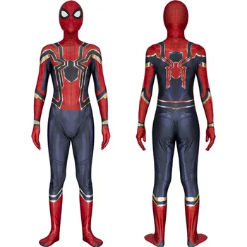 Halloween Party Spiderman Homecoming Cosplay Costume Zentai Iron Spider Man Superhero Bodysuit Suit Jumpsuits 
Halloween Party Spiderman Homecoming Cosplay Costume Zentai Iron Spider Man Superhero Bodysuit Suit Jumpsuits