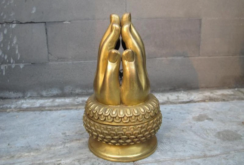 Tibet Pure Brass Buddhism Tathagata Bodhisattva Buddha Hand Lotus Incense Burner a 0518
Tibet Pure Brass Buddhism Tathagata Bodhisattva Buddha Hand Lotus Incense Burner a 0518