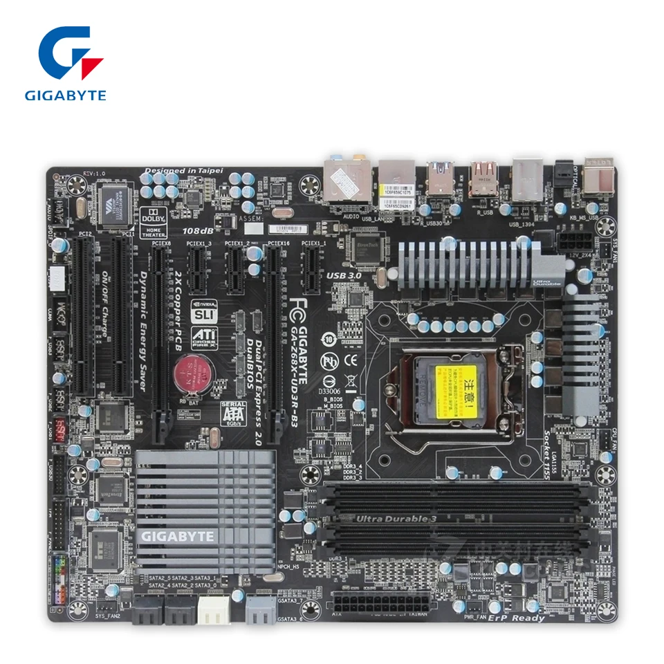 Gigabyte GA-Z68X-UD3R-B3 Desktop Motherboard Z68X-UD3R-B3 Z68 LGA 1155 Core i7 i5 i3 DDR3 32G SATA3 USB3.0 IEEE1394 ATX
Gigabyte GA-Z68X-UD3R-B3 Desktop Motherboard Z68X-UD3R-B3 Z68 LGA 1155 Core i7 i5 i3 DDR3 32G SATA3 USB3.0 IEEE1394 ATX