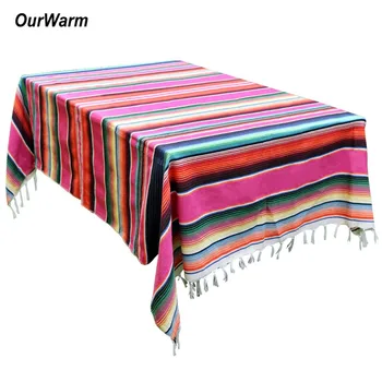 OurWarm 150X215cm Mexican Blanket Stripe Tablecloths for Weddings Cotton Travel Serape Blanket Outdoor Table Cover Table Cloth
OurWarm 150X215cm Mexican Blanket Stripe Tablecloths for Weddings Cotton Travel Serape Blanket Outdoor Table Cover Table Cloth
