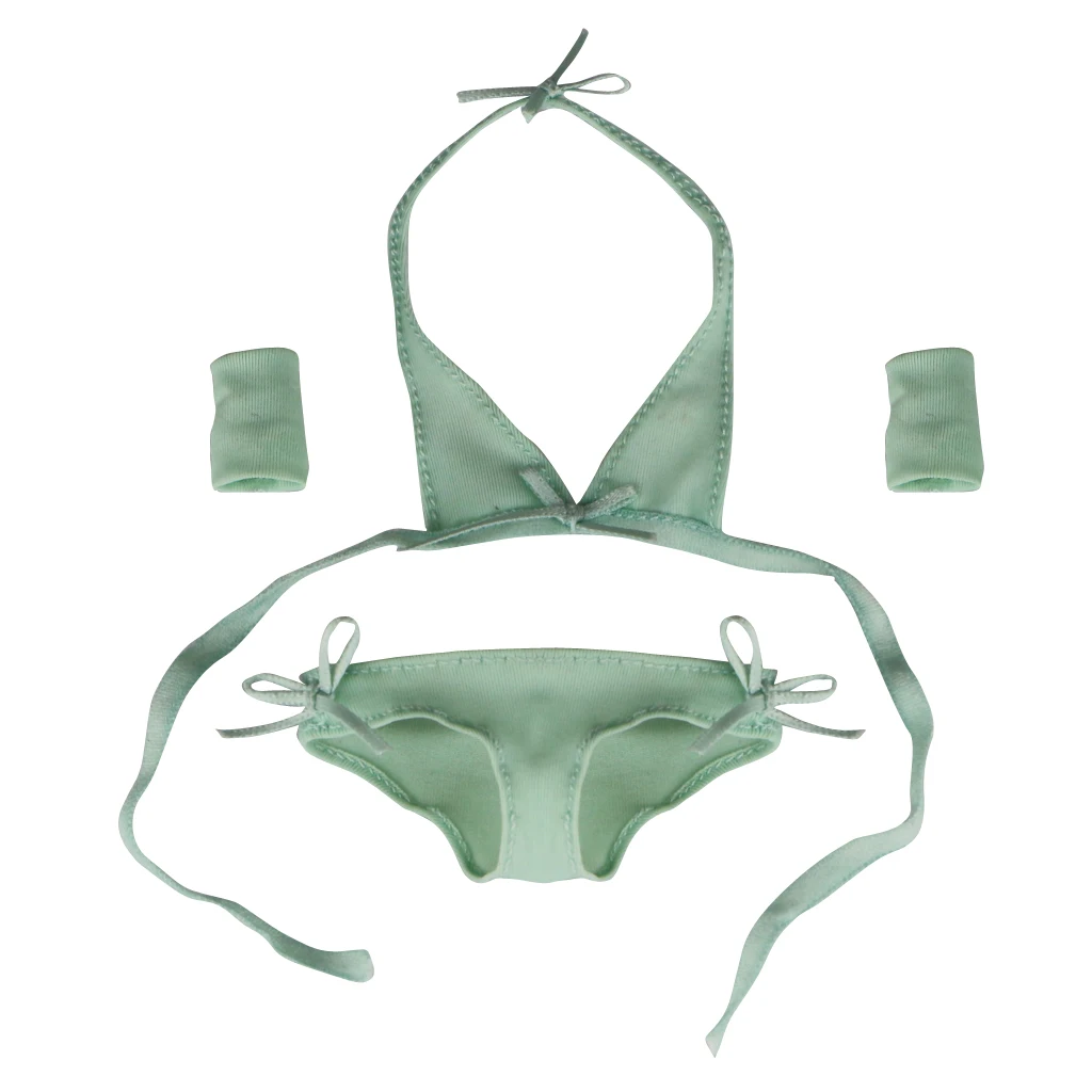 1/6 Female Underwear Sexy Bikini Swimsuit Clothing Set Green Figure Body Collection Accessories for Cy Girls TTL BBI 1/6 Female Underwear Sexy Bikini Swimsuit Clothing Set Green Figure Body Collection Accessories for Cy Girls TTL BBI
