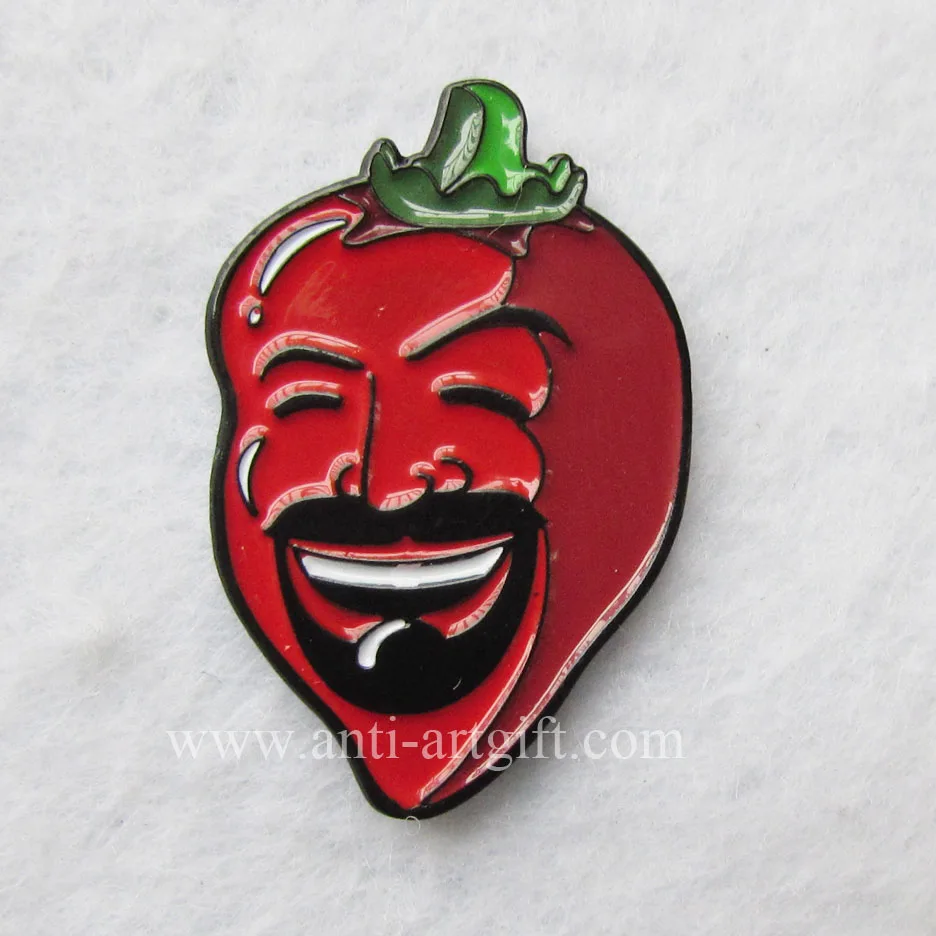 Custom soft enamel metal badges dye black metal smile red color sunshine man pin badges with green leaf high quality No MOQ
Custom soft enamel metal badges dye black metal smile red color sunshine man pin badges with green leaf high quality No MOQ