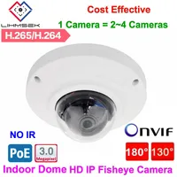 Lihmsek Miniature Dome IP Fisheye Camera 4.0 megapixel Network CCTV Security Camera Module Surveillance product H.265 image