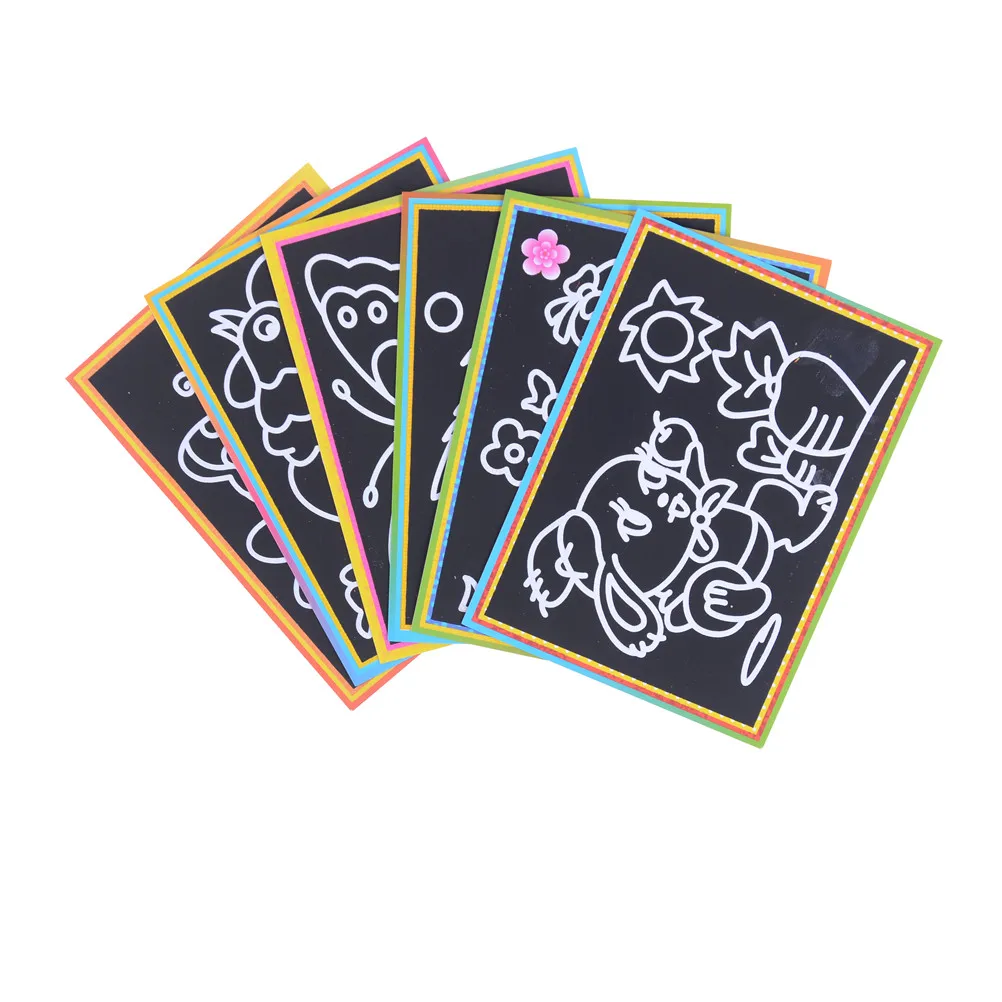 10Pcs Magic Colorful Scraping Drawing Paper Toys Coloring Pictures for Kindergarten Two-in-One Children Painting Learning Toy
10Pcs Magic Colorful Scraping Drawing Paper Toys Coloring Pictures for Kindergarten Two-in-One Children Painting Learning Toy