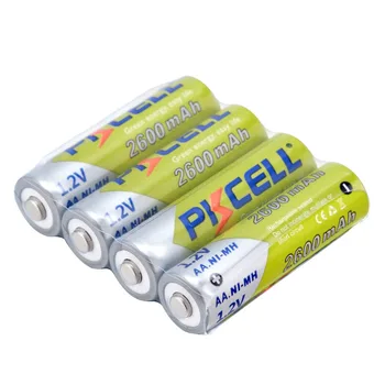 4 pcs AA Batteries NI-MH 2600Mah 1.2V AA Rechargeable Battery Batteries 2A Bateria Baterias 2a Pre-charged Bateria
4 pcs AA Batteries NI-MH 2600Mah 1.2V AA Rechargeable Battery Batteries 2A Bateria Baterias 2a Pre-charged Bateria
