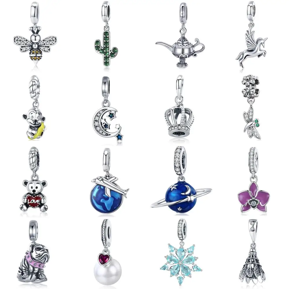 Sterling Silver 925 Woman Charms Beads fit Pandora Original Bracelet & Necklace Jewelry DIY Making Valentine's Day
Sterling Silver 925 Woman Charms Beads fit Pandora Original Bracelet & Necklace Jewelry DIY Making Valentine's Day