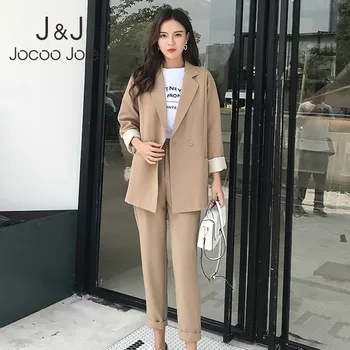 Jocoo Jolee Korean 2019 Spring Autumn Suit Blazer & Pant for Women Women Retro Oversize Loose Chic Casual Jackets Coats Office
Jocoo Jolee Korean 2019 Spring Autumn Suit Blazer & Pant for Women Women Retro Oversize Loose Chic Casual Jackets Coats Office