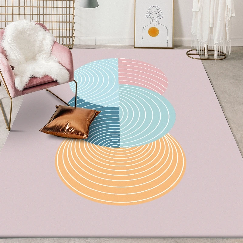 Nordic Style Carpets Kids Room Playing Area Rugs Parlor Creative Blue Yellow Pink Circle Decor Tapete Anti-Slip Large Floor Mats
Nordic Style Carpets Kids Room Playing Area Rugs Parlor Creative Blue Yellow Pink Circle Decor Tapete Anti-Slip Large Floor Mats