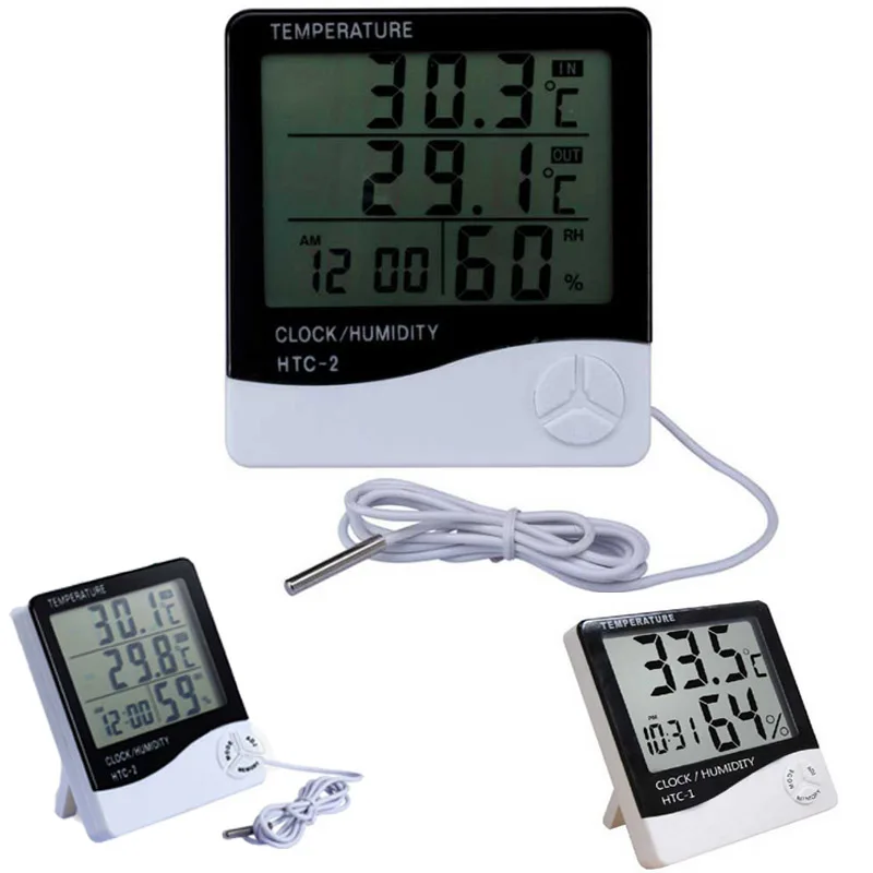 Weather Station Clock LCD Electronic Digital Temperature Humidity Meter Indoor Outdoor Thermometer Hygrometer Meter Alarm Clock
Weather Station Clock LCD Electronic Digital Temperature Humidity Meter Indoor Outdoor Thermometer Hygrometer Meter Alarm Clock