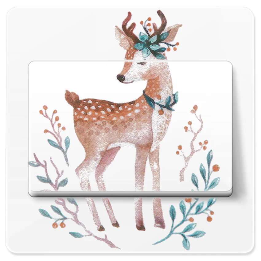 Cartoon On-off Switch Stickers Waterproof Wall Stickers Funny Home Switch Decoration Animal Decoration Sticker Deer Squirrel
Cartoon On-off Switch Stickers Waterproof Wall Stickers Funny Home Switch Decoration Animal Decoration Sticker Deer Squirrel