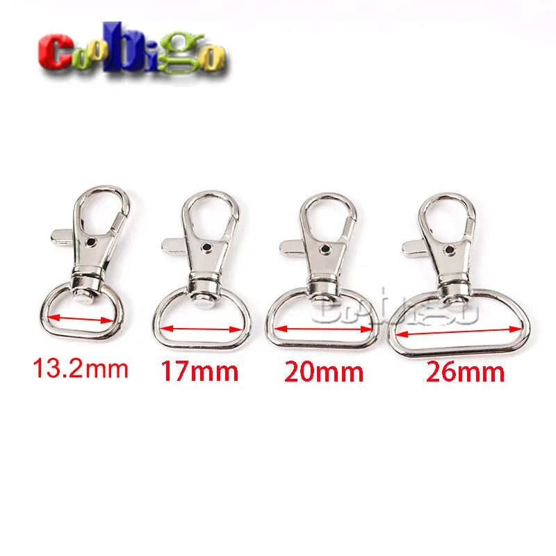 2pcs Pick 5 Size 1/2" 2/3" 3/4" 1" 1-1/4" Metal Snap Hook Swivel Trigger Lobster Clasps Clip Lanyard Craft Bag DIY Craft Parts
2pcs Pick 5 Size 1/2" 2/3" 3/4" 1" 1-1/4" Metal Snap Hook Swivel Trigger Lobster Clasps Clip Lanyard Craft Bag DIY Craft Parts