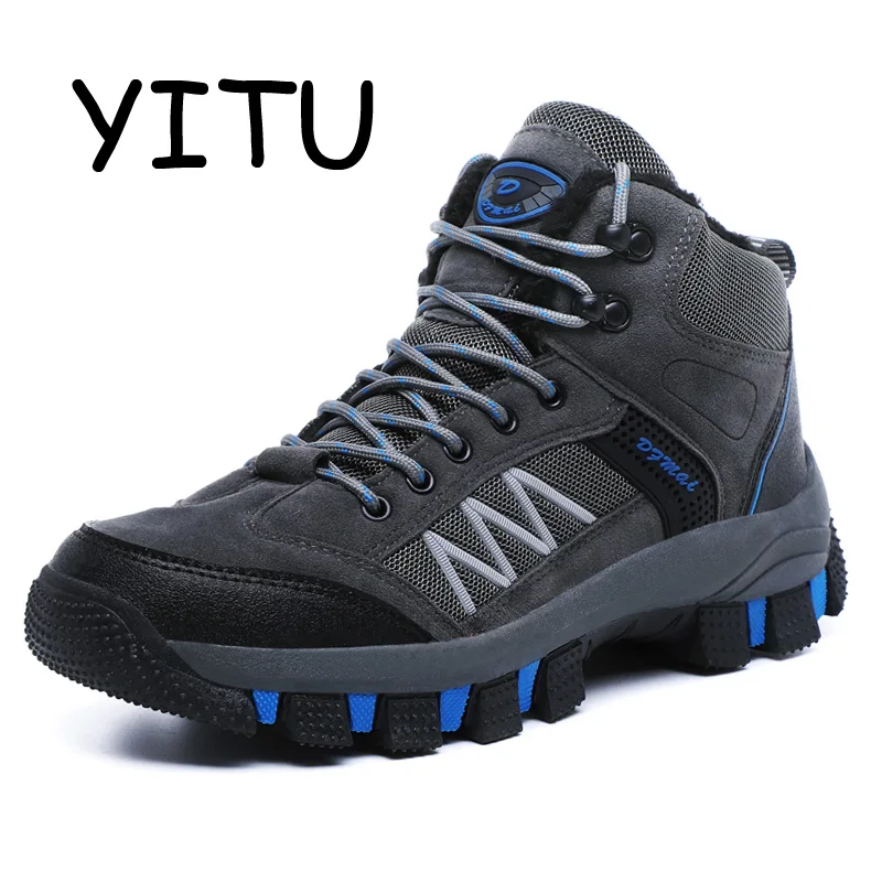 YITU 2018 Men's Winter Hiking Boots Outdoor Warm Mountain Climbing Shoes Sports Hiking Shoes for Men Waterproof Hunting Shoes
YITU 2018 Men's Winter Hiking Boots Outdoor Warm Mountain Climbing Shoes Sports Hiking Shoes for Men Waterproof Hunting Shoes